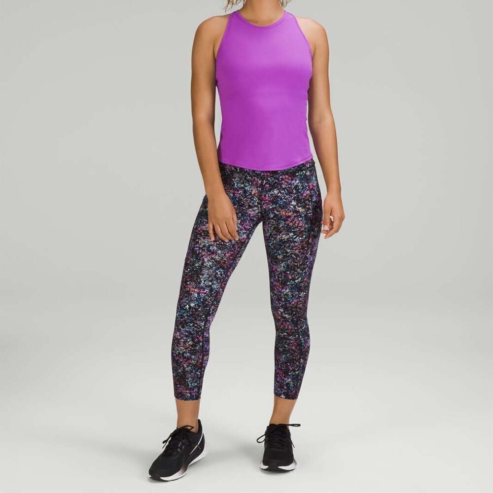 Lululemon Fast and Free High-Rise Tight 25" Floral Spray Multi- Size 4 (2022)